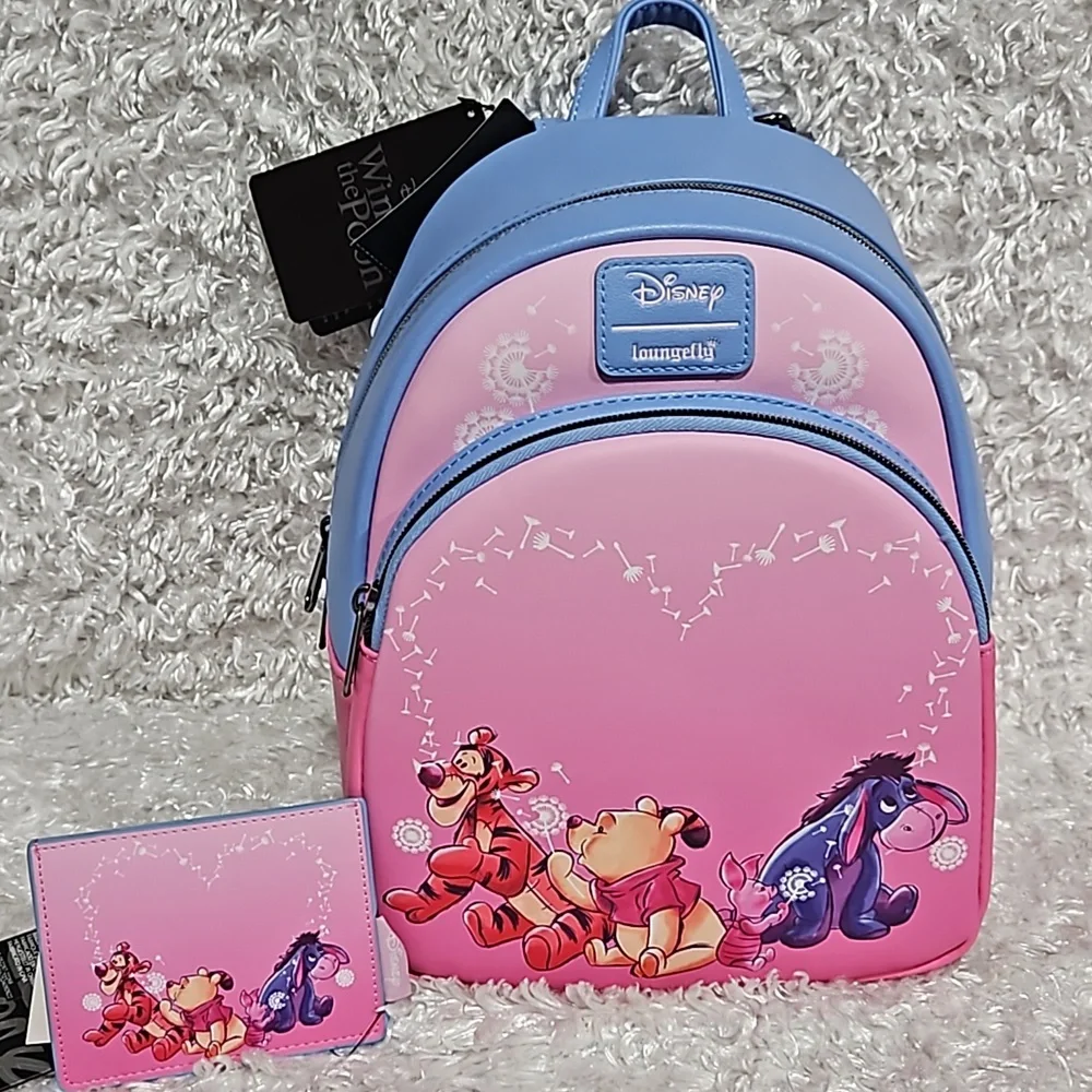 Loungefly Winnie the Pooh mini backpack and cardholder